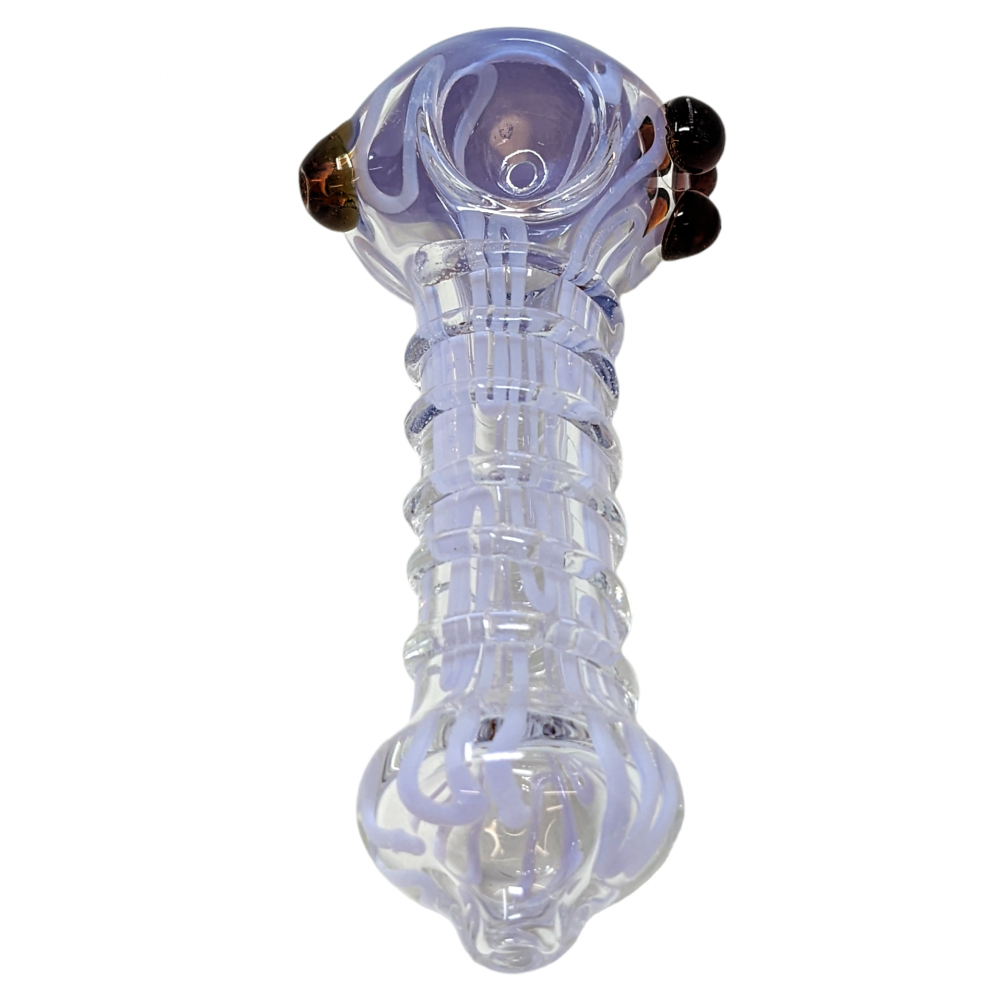 4" Slyme Tube Head R4 Art Work Heavy Hand Pipe Unique and Stylish